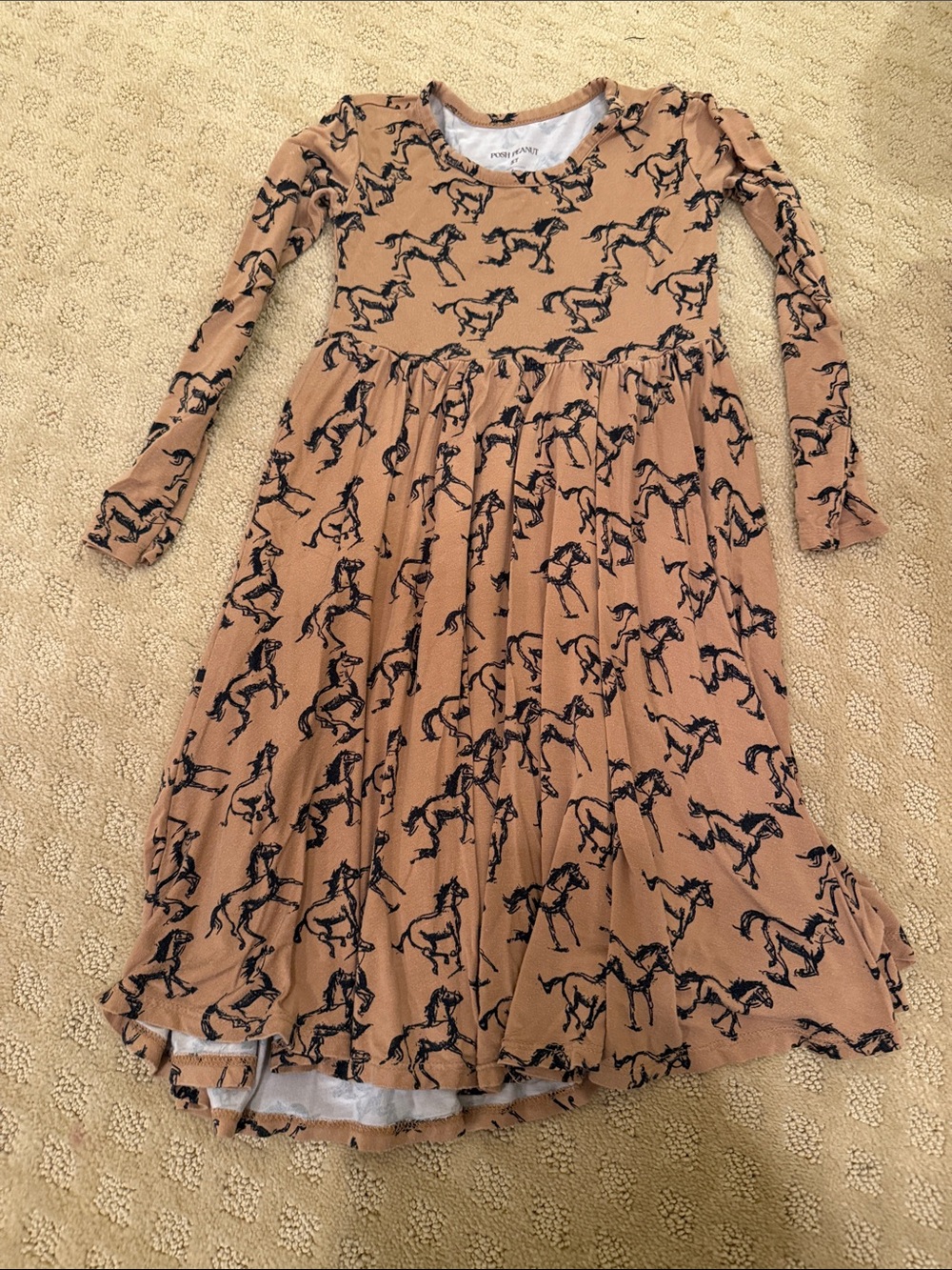 Posh Peanut Dakota Horse Twirl Dress 5T